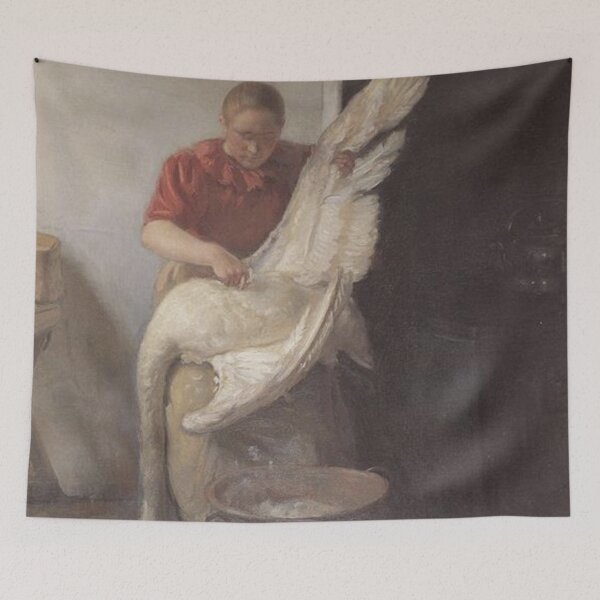 Item preview, A Young Girl Plucking a Swan designed and sold by SharonTheFirst.