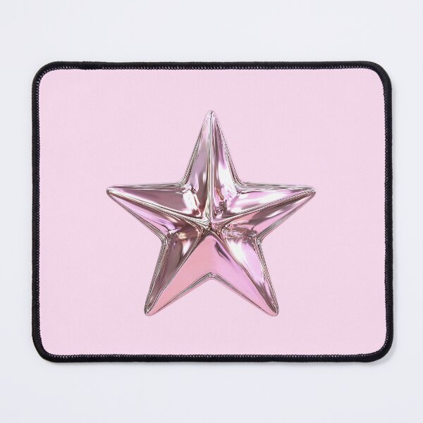 Item preview, Glossy Metallic Pink Star Art designed and sold by jianina-alondra.