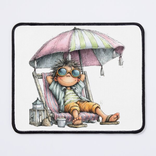 Item preview, Cute boy at seaside - whimsical design designed and sold by aliencharm.