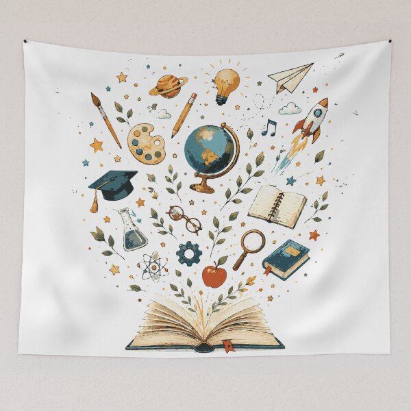 Item preview, Open Book of Knowledge T-Shirt & Sticker | Magical Learning Illustration | Back to School Gift designed and sold by Sunday.Supply.