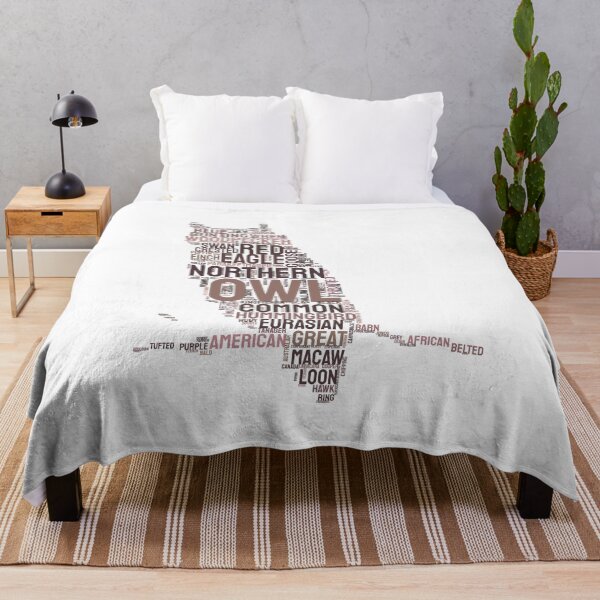 Item preview, Silhouette Owl Species Word Cloud Typography Art designed and sold by AyfuDesigns.