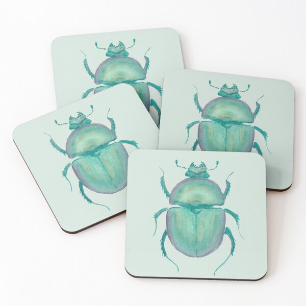 Item preview, Watercolor beetle designed and sold by Hymaginaire.