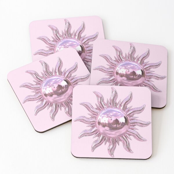 Item preview, Chrome Pink Sun 3D Render Art designed and sold by jianina-alondra.