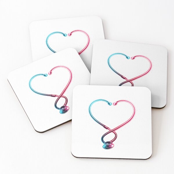 Item preview, Neon Stethoscope Heart | Nurse Love | Healthcare Heart Design designed and sold by Moonveil_Studio.