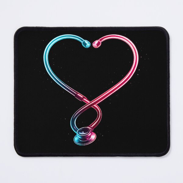 Item preview, Neon Stethoscope Heart | Nurse Love | Healthcare Heart Design designed and sold by Moonveil_Studio.