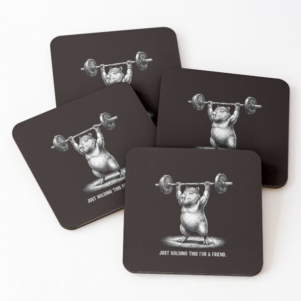 Item preview, Weightlifting Capybara Just Holding This For A Friend Humor designed and sold by w66aboo.
