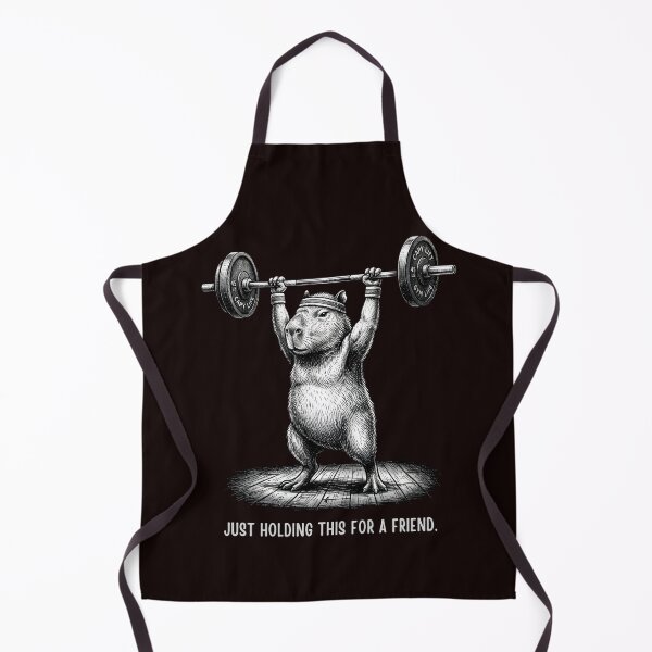 Item preview, Weightlifting Capybara Just Holding This For A Friend Humor designed and sold by w66aboo.