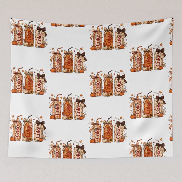 Item preview, Vintage Fall Coke Bottles Autumn Pumpkin Floral Rustic designed and sold by ViniBall.