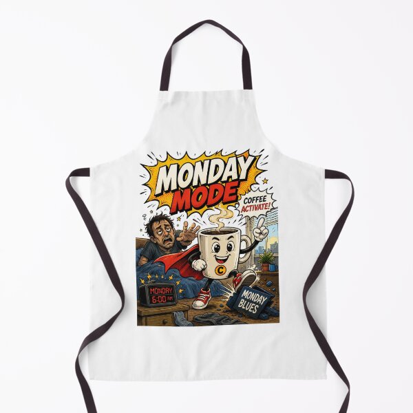 Item preview, Monday Mode – Funny Comics Design designed and sold by Mac Sketches.
