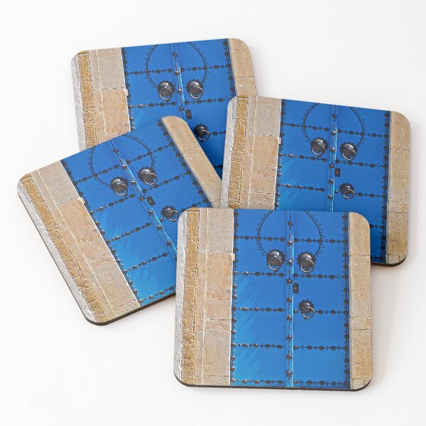 Item preview, Blue antique Moorish European door fine art color photograph wall art designed and sold by Jéanpaul  Ferro.