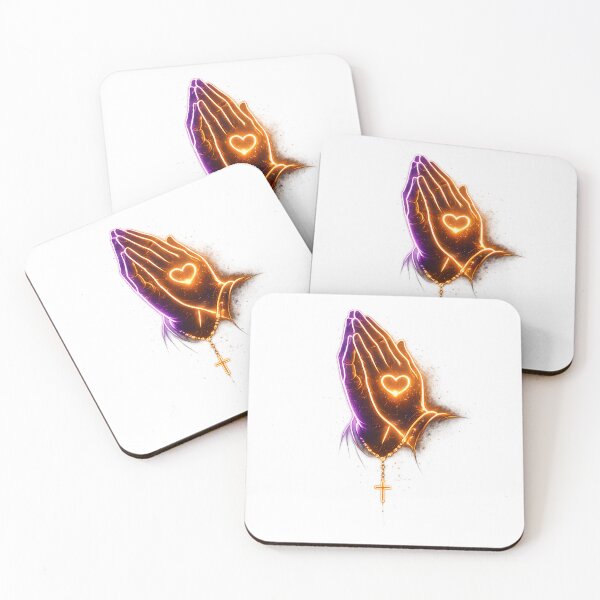 Item preview, Praying Hands with Cross | Faith Hope Love | Christian PNG designed and sold by Moonveil_Studio.
