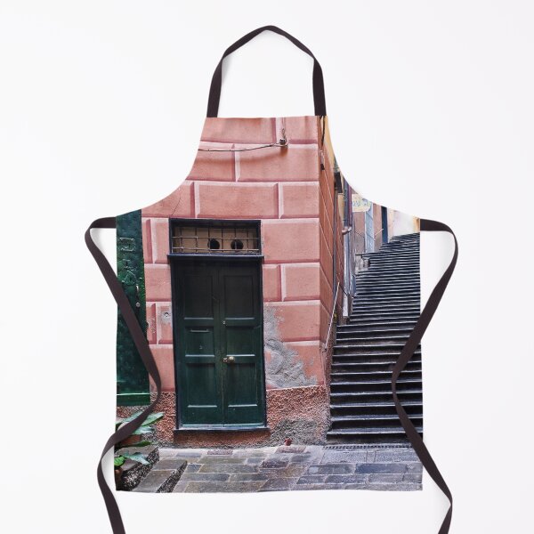 Item preview, Mediterranean green doors, pink walls, and stairway color fine art photograph wall art designed and sold by Jéanpaul Ferro.