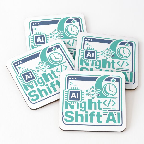 Item preview, Night Shift AI Funny Developer Gift Coding Automation Humor Design designed and sold by Ixnor.