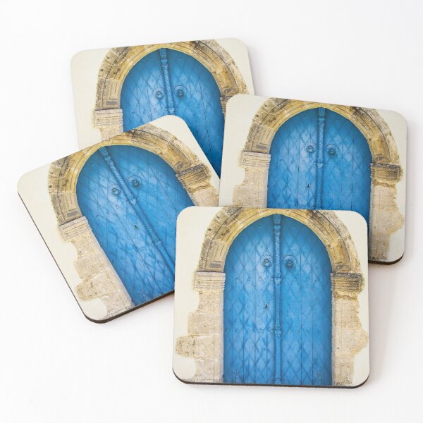 Item preview, Antique Moorish blue door fine art colorful photograph wall art designed and sold by Jéanpaul  Ferro.
