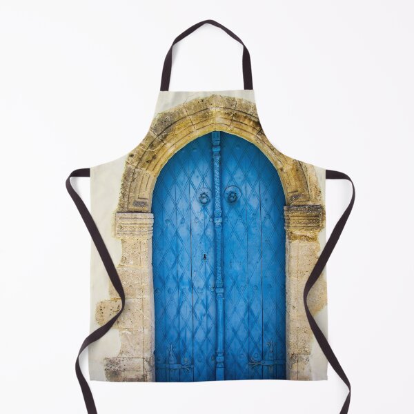 Item preview, Antique Moorish blue door fine art colorful photograph wall art designed and sold by Jéanpaul Ferro.