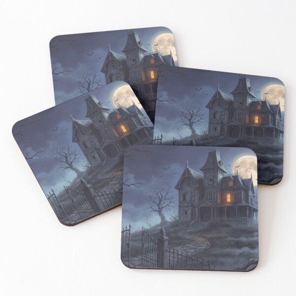 Item preview, Moonlit Manor on the Hill designed and sold by RedPeaStudio.