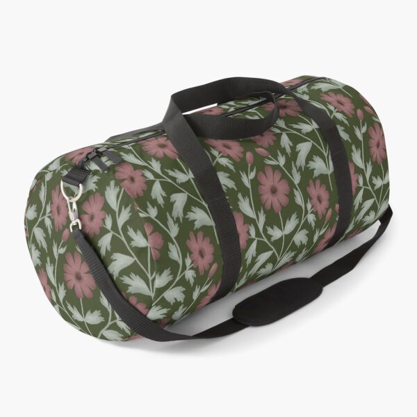 Item preview, Anemone Damask - Dark Forest Green Botanical Pattern designed and sold by Ema Tudose.