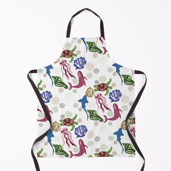 Item preview, Colorful Marine Life Pattern | Sharks, Whales, Turtles & Seashells designed and sold by formysidequests.