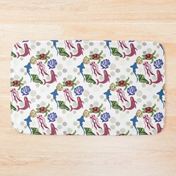 Item preview, Colorful Marine Life Pattern | Sharks, Whales, Turtles & Seashells designed and sold by formysidequests.