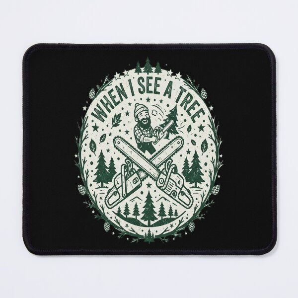 Item preview, Funny Lumberjack Chainsaw Quote – Wait I See designed and sold by MarceloBozzano.