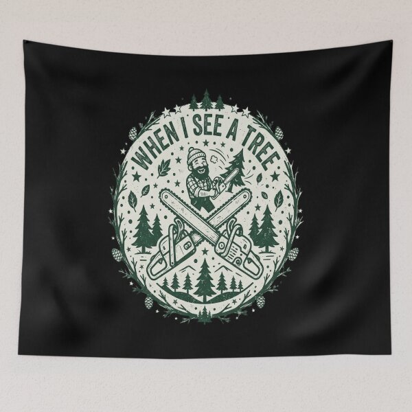 Item preview, Funny Lumberjack Chainsaw Quote – Wait I See designed and sold by MarceloBozzano.