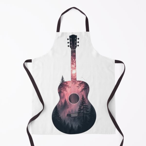 Item preview, Guitar Forest Silhouette Sunset Landscape designed and sold by @VIRAT DESIGNER@.
