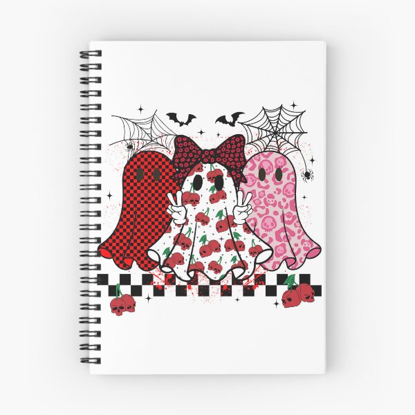 Item preview, Skull Cherry Ghosts Spooky Cute Grunge Y2K Halloween Trio designed and sold by Alluka Brand.