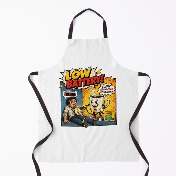Item preview, Low Battery – Funny Comics Design designed and sold by Mac Sketches.