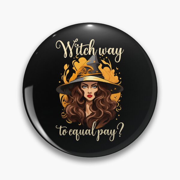 Item preview, Witch Way to Equal Pay? - Bold Feminist Halloween Witch I designed and sold by Lemon Pepper.