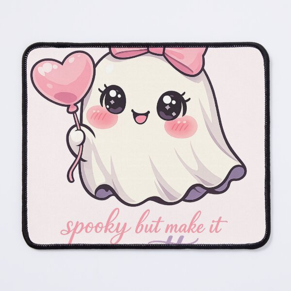 Item preview, Spooky But Make It Coquette Cute Ghost Bow – Pink Halloween Girly Trending Gift designed and sold by SaNaCreation13.