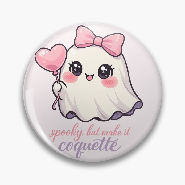 Item preview, Spooky But Make It Coquette Cute Ghost Bow – Pink Halloween Girly Trending Gift designed and sold by SaNaCreation13.