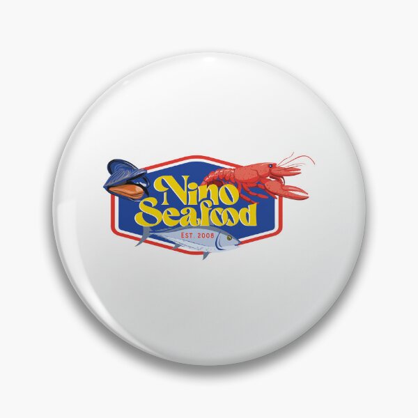 Item preview, Nino Seafood Est 2008 Lobster Fish & Mussel Logo designed and sold by Rebeccasio.