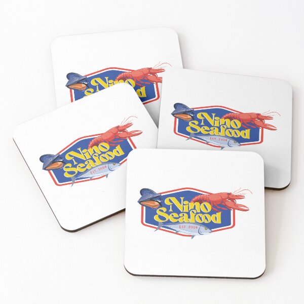 Item preview, Nino Seafood Est 2008 Lobster Fish & Mussel Logo designed and sold by Rebeccasio.