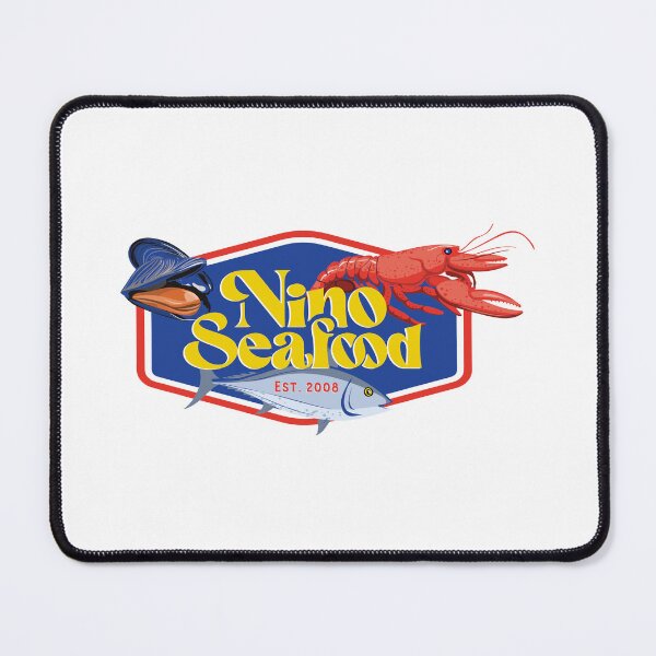 Item preview, Nino Seafood Est 2008 Lobster Fish & Mussel Logo designed and sold by Rebeccasio.