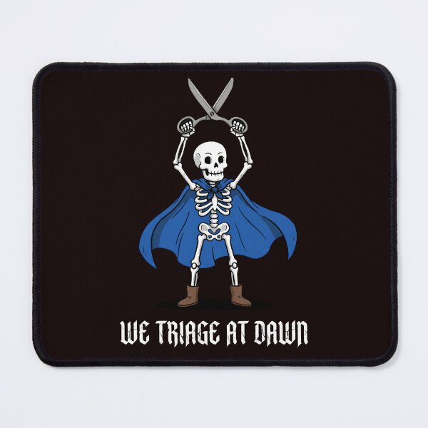 Item preview, We Triage At Dawn Skeleton Emergency Medical Tech Halloween designed and sold by w66aboo.