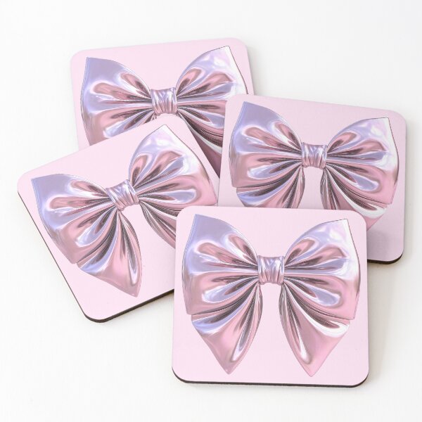 Item preview, Chrome Pink Coquette Bow Illustration designed and sold by jianina-alondra.