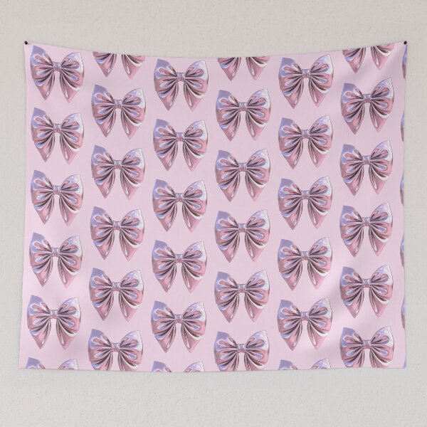 Item preview, Chrome Pink Coquette Bow Illustration designed and sold by jianina-alondra.