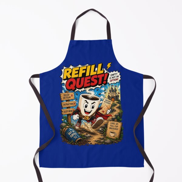 Item preview, Refill Quest – Funny Comics Design designed and sold by Mac Sketches.