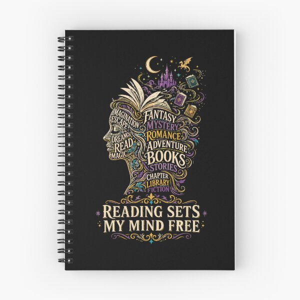 Item preview, Reading sets my mind free for book lovers designed and sold by HandicraftArt.