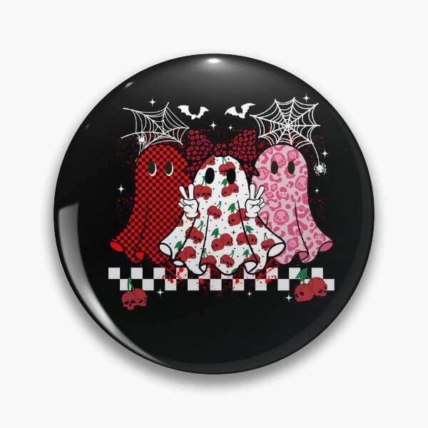 Item preview, Skull Cherry Ghosts Spooky Cute Grunge Y2K Halloween Trio designed and sold by Alluka Brand.