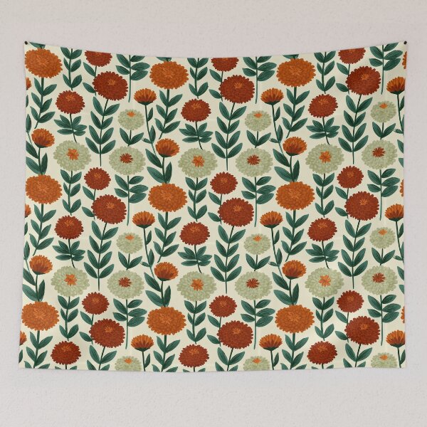 Item preview, Ornamental Zinnia Texture  - Flower Bouquet Pattern - Baptism Gifts designed and sold by RoyalStarsPatts.