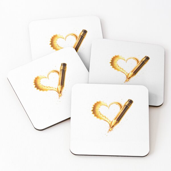 Item preview, Golden Pencil Heart | Teacher Love Education | School PNG Design designed and sold by Moss & Mellow.