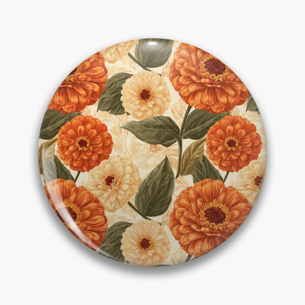 Item preview, Vibrant Zinnia Texture  - Birth Flower Pattern - Best Friend Gifts designed and sold by RoyalStarsPatts.