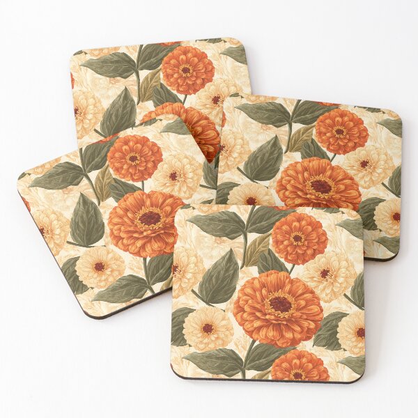Item preview, Vibrant Zinnia Texture  - Birth Flower Pattern - Best Friend Gifts designed and sold by RoyalStarsPatts.