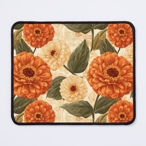 Item preview, Vibrant Zinnia Texture - Birth Flower Pattern - Best Friend Gifts designed and sold by RoyalStarsPatts.