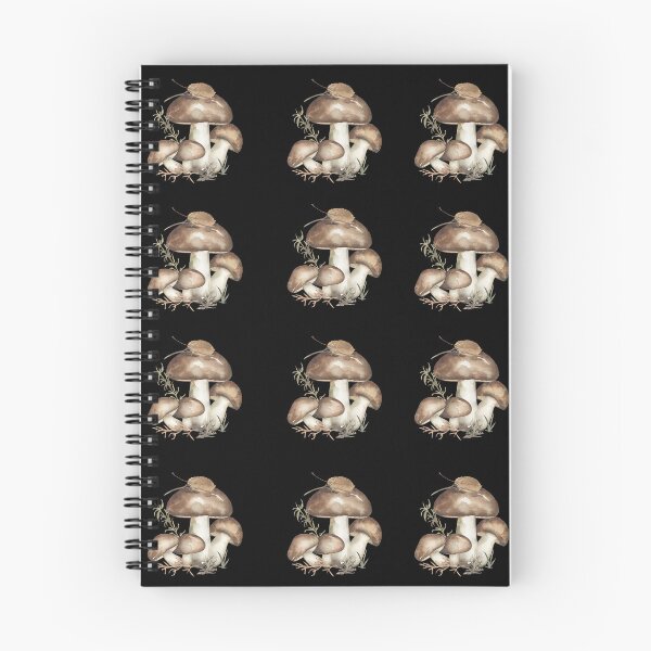 Item preview, Watercolor Mushroom Botanical Dark Cottagecore Seamless Pattern designed and sold by ​Jyoti Digital Artist.