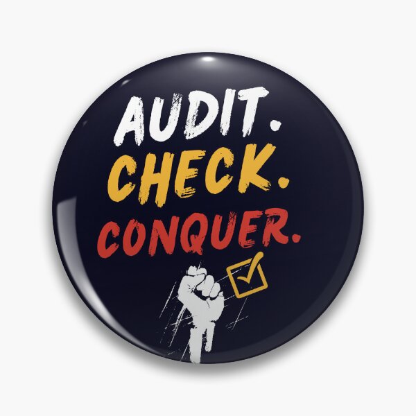 Item preview, Audit Check Conquer | Auditor Motivation Typography | CPA & Accounting Career Design designed and sold by FCA SIR MERCH .