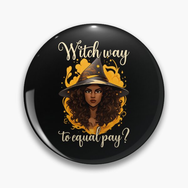 Item preview, Witch Way to Equal Pay? - Bold Feminist Halloween Witch III designed and sold by Lemon Pepper.