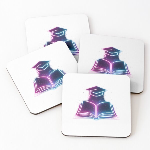 Item preview, Graduation Cap Open Book | Neon Education | Student Success Design designed and sold by Moss & Mellow.