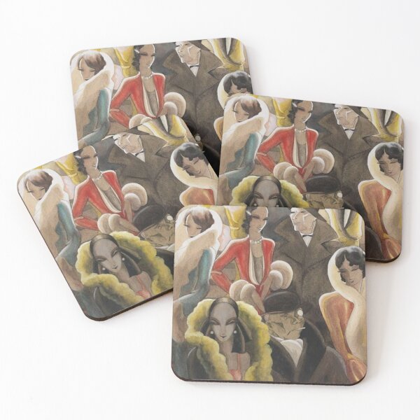 Item preview, Street Scene by Dodo Vintage Art Deco Fashion Print for Elegant Home Decor designed and sold by RickE.